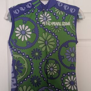 Pearl Izumi Cycling Floral Green and Purple Shirt